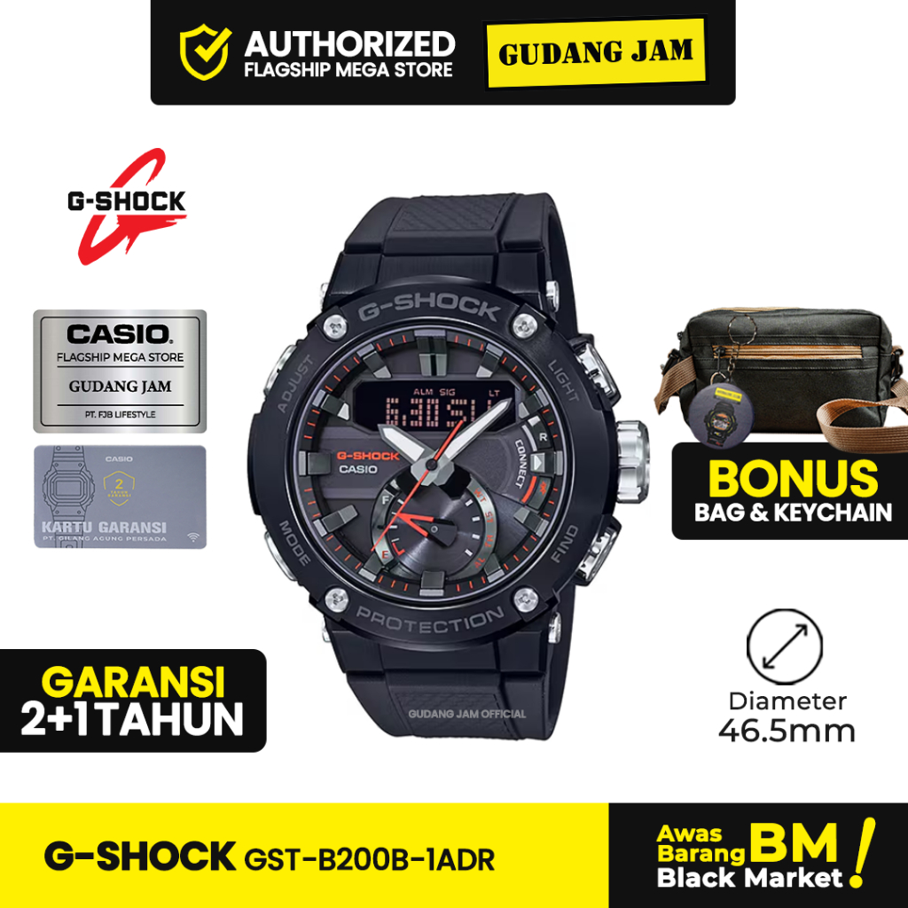 Jam Tangan G-Shock GST-B200B-1ADR GST-B200B GST-B200 GSTB200B GST B200B