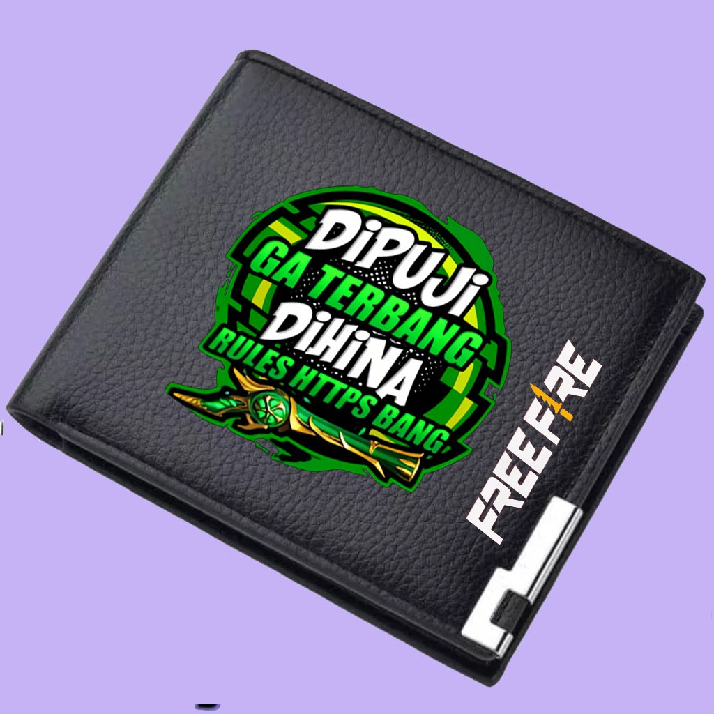 Dompet FF Freefire Di Puji Ga Terbang Di Hina Rules Httpss Bang Versi SG Emerald Hijau Hitam 4 Tempa