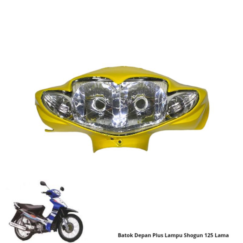 BATOK DEPAN PLUS LAMPU SUZUKI SHOGUN 125R SHOGUN LAMA | TOTOK DEPAN PLUS LAMPU SHOGUN 125R LAMA KUNI