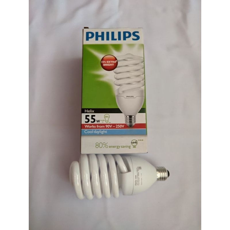 LAMPU PHILIPS HELIX / URIL / TORNADO 55 WATT