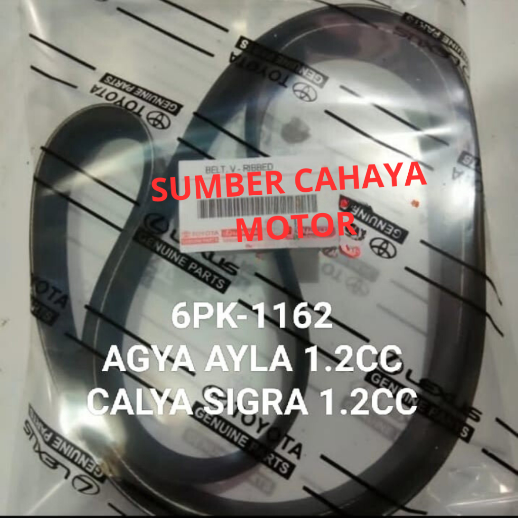 FAN VAN V BELT TALI KIPAS 6PK-1162 AGYA AYLA CALYA SIGRA 1.2CC 6PK1162