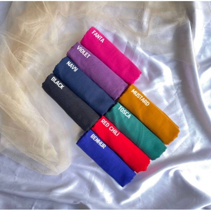 hijab bella square/ kerudung pollycotton