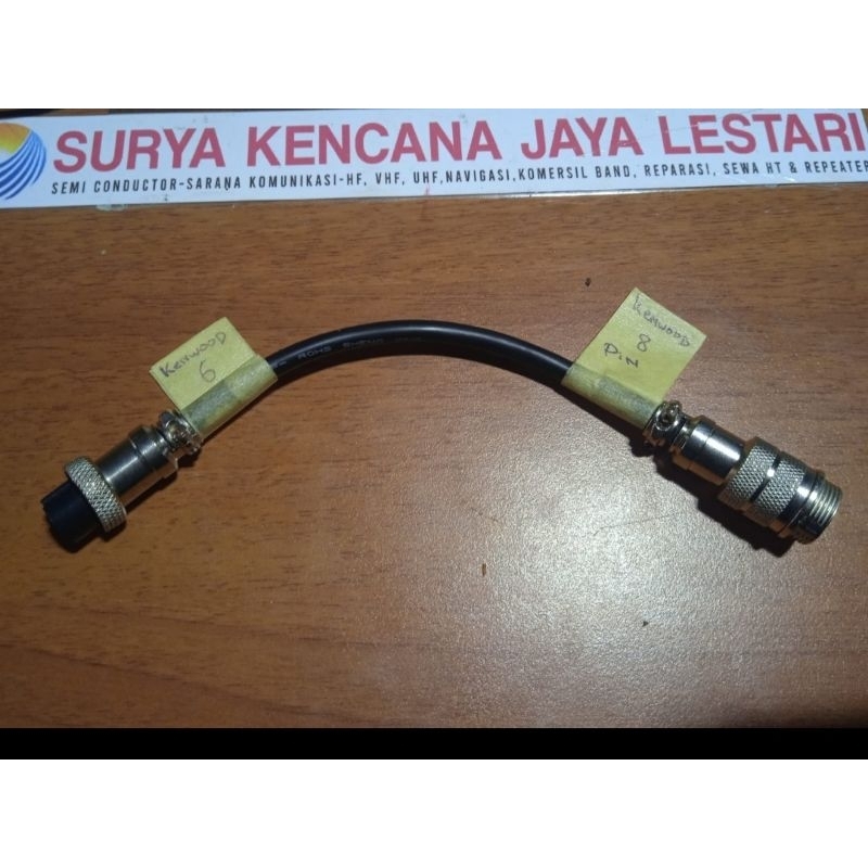 JUMPER MIC MICROPHONE KENWOOD 8 PIN KENWOOD TM231 TM241 TS430 TS711 TO MIC KENWOOD 6 PIN TR9130 TR90