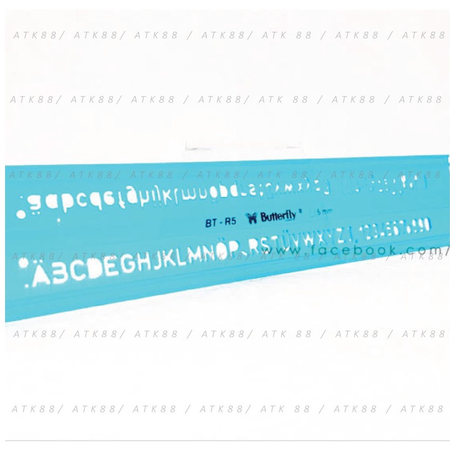 

KODE L52N Penggaris Sablon Mal Huruf 5 mm Butterfly BTR5