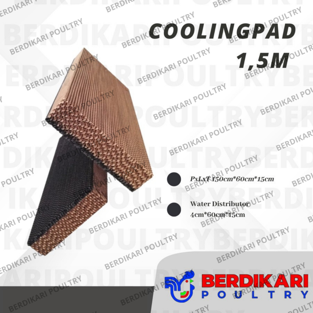 Celpad/Celdek/Cooling pad 150x60x15 cm - Alat Ternak Kandang Ayam
