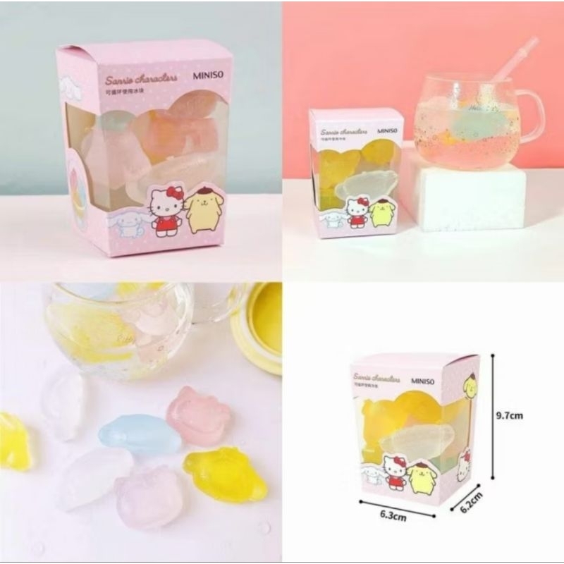 Official BALI MINISO Reusable Ice Cubes Ice Block Es Batu Bisa Dipakai Berulang-ulang Cetakan Es Kri