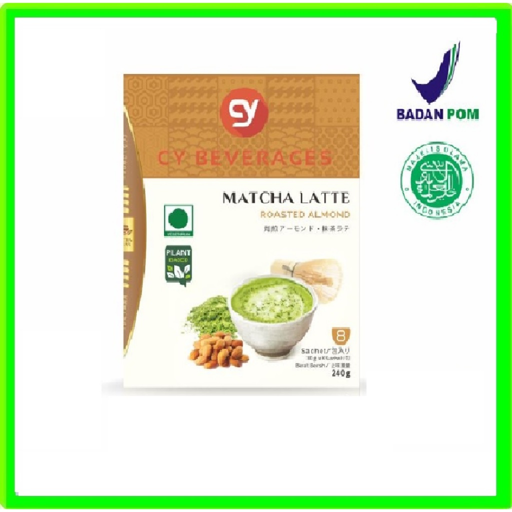 

CY Plant Based Matcha latte Roasted ALMOND 240gr Sarapan 8s