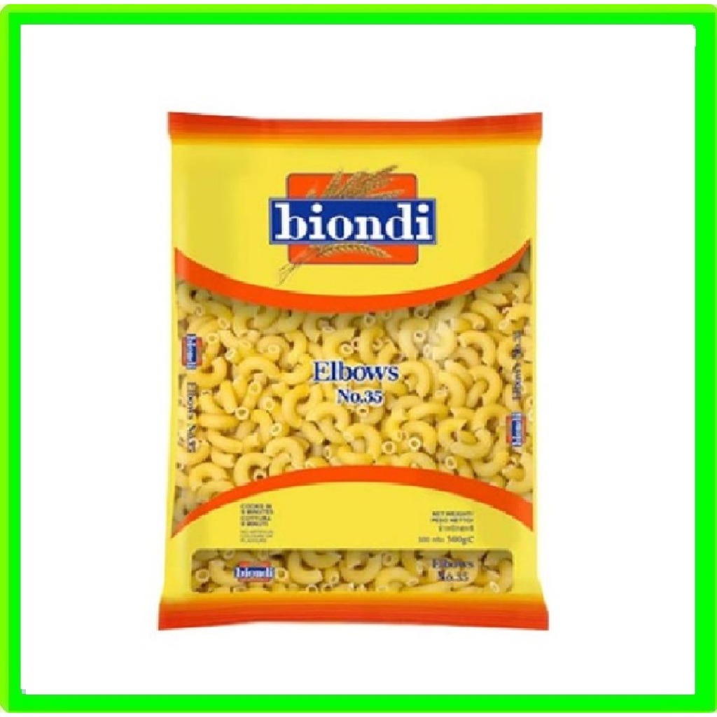 

BIONDI ELBOWS 500GR Pasta No35 Elbows 500g