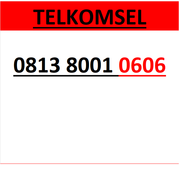 nomor cantik simpati telkomsel seri 0606 murah lengkap w330