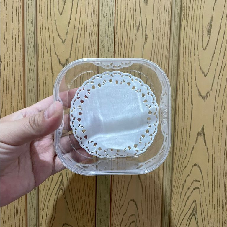 Toples Plastik Kue Kering / Nastar - Kotak Rounded (250 gram)