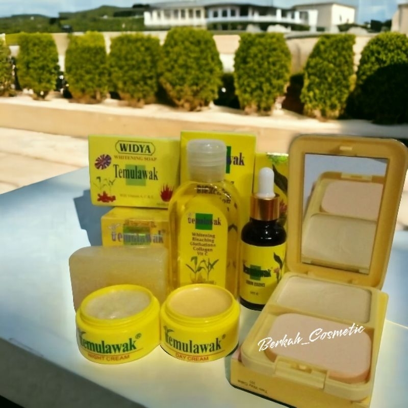 Paket Cream Temulawak Essence 6 in 1 (Bedak,toner,sabun,serum,cream siang,cream malam)
