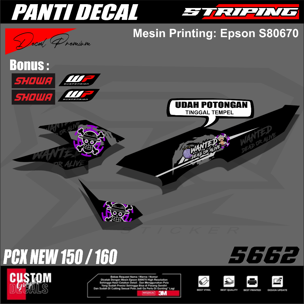 stiker lis bodi honda pcx 160 new | striping lis bodi motor honda pcx 150/160