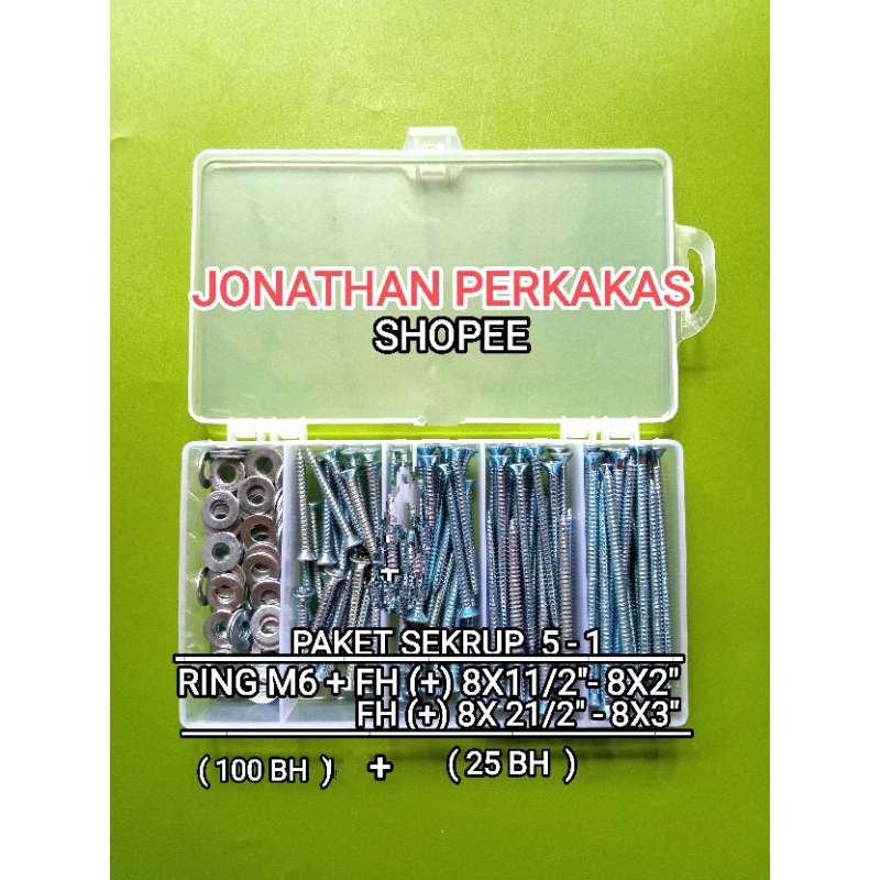paket sekrup kayu putih +box (5-1)
