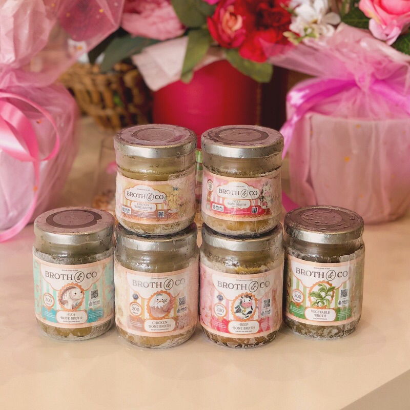 

[HANYA INSTANT] Broth & Co KIDS - Bone Broth 120gram ( Chicken, Beef & Fish )
