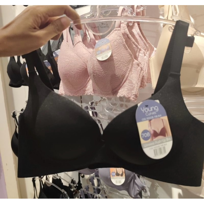 Young Curves Bra push up tanpa kawat Cup B (C03-10322)