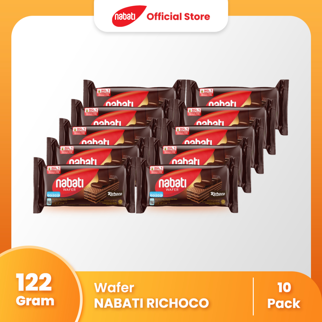 

[Bundle] NABATI Wafer Richoco 122g x 10