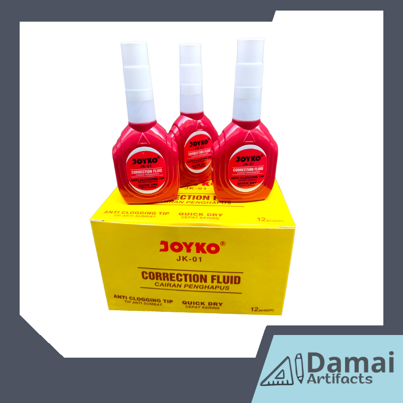 

TIP EX CORRECTION JOYKO MERAH JK-01 PER BOX ISI 12PCS