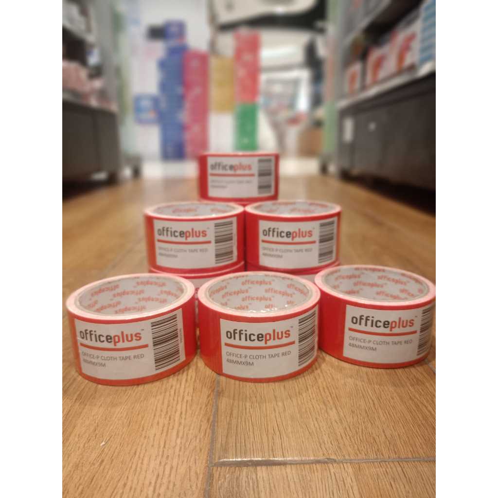 

OFFICE PLUS CLOTH TAPE RED 48MMX9M - GRAMEDIA BSD CITY