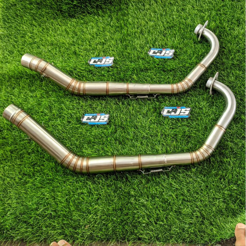 LEHER KNALPOT FU ROADRACE DIAMETER 35-38 PEMASANGAN PRESISI FU 200CC -250CC FU KARBU