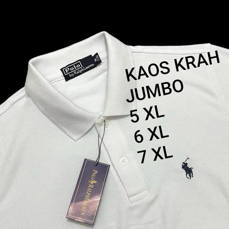 Kaos Polo Jumbo Pria 5XL 6XL 7 XL / Kaos polo Kerah Berkerah Polos Premium / Kaps Polo Big Dize