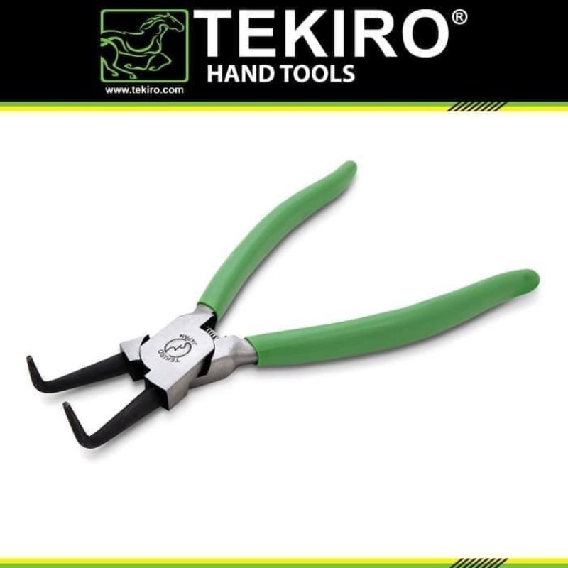 TEKIRO Tang Snap Ring 7" Inch Bengkok Tutup / Bengkok Buka