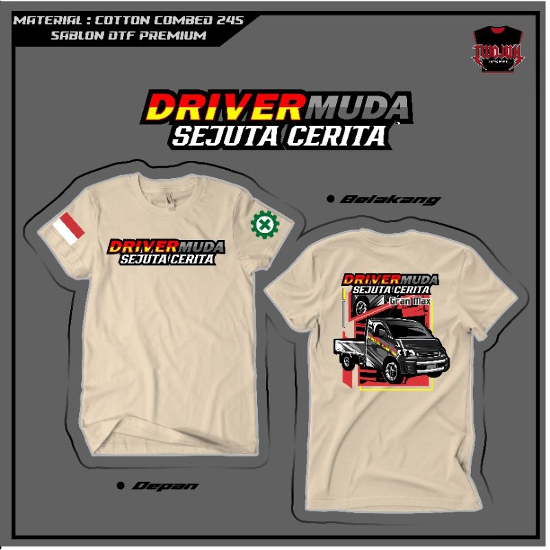 KAOS DRIVER PICK UP | KAOS DRIVER MUDA | KAOS PEJUANG RUPIAH | KAOS DISTRO