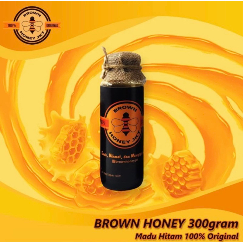 

Madu hitam pahit brown honey 300gram