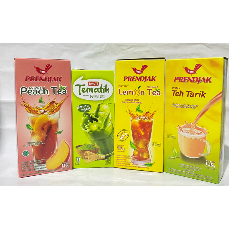 

Eceran Teh Prendjak Instan Peach Tea Lemon Tea, Peach Tea, Teh Tarik, Tong Tji Tematik Matcha