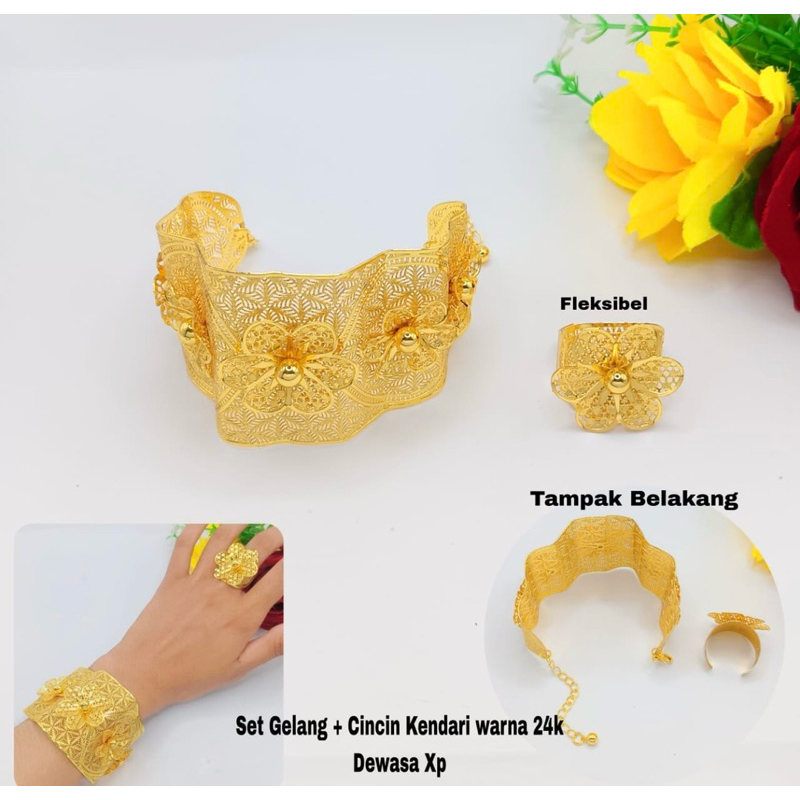 gelang set cincin kendari xuping wanita gelang Dubai