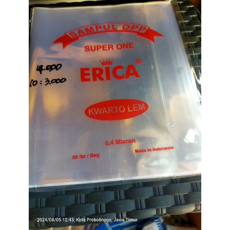 

Sampul plastik ecer dan pak ukuran kwarto