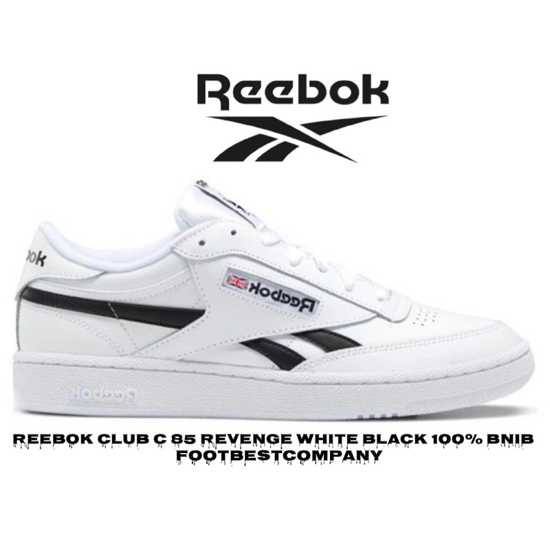 (FBC) Reebok Club C 85 Revenge White Black 100% BNIB