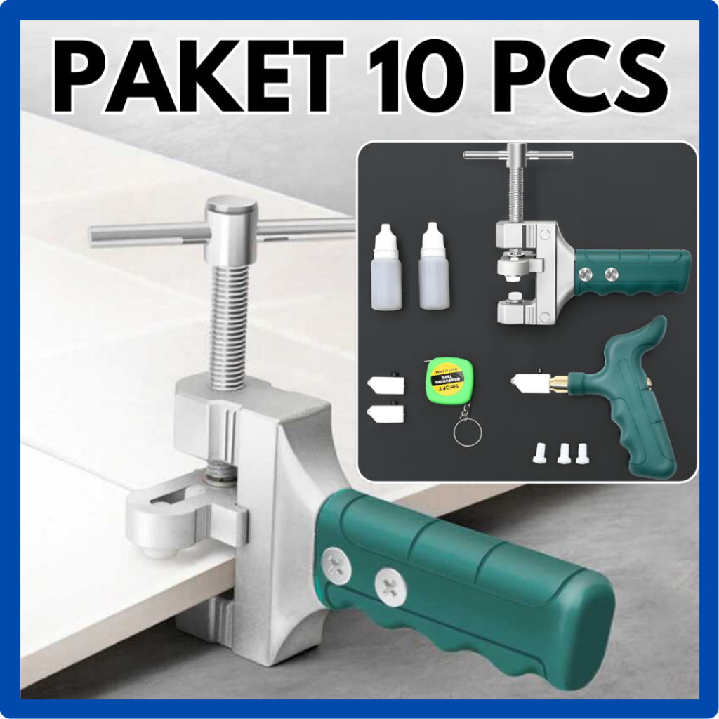 PAKET 10 PCS alat pemotong kaca keramik granite ubin alat pemotong keramik dan granit lantai 60x60