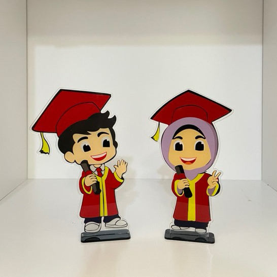 Piala Wisuda Anak Akrilik Plakat Wisuda Akrilik Piala Wisuda Akrilik Paud