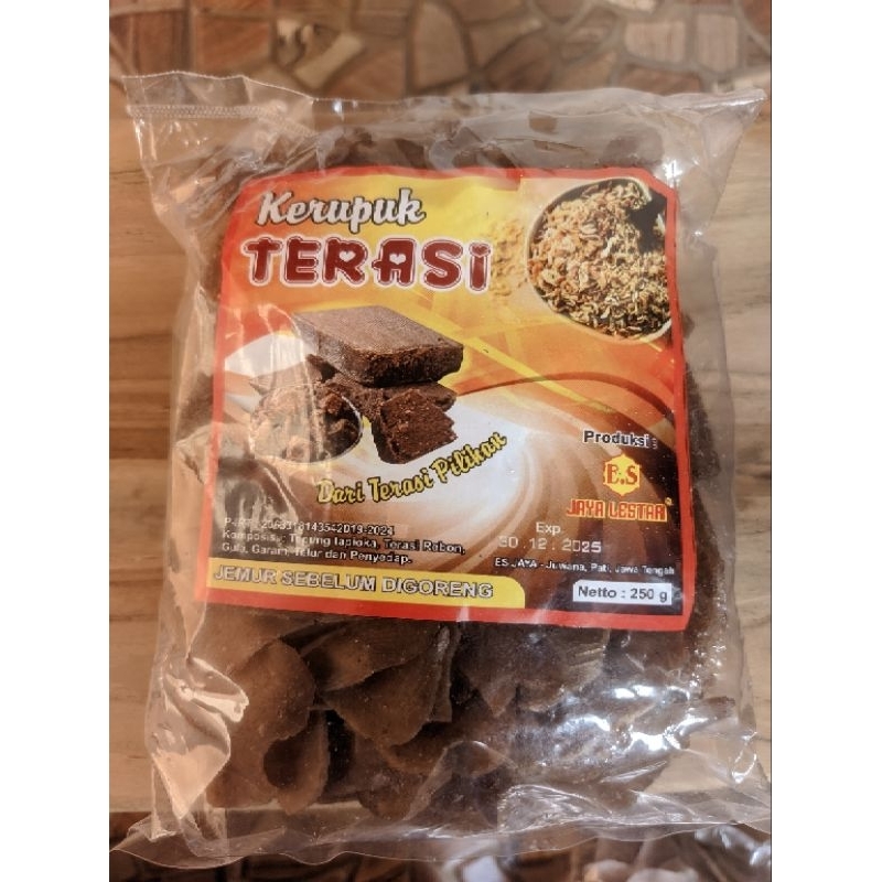 

KERUPUK KRUPUK TERASI MENTAH KHAS JUWANA 250gr