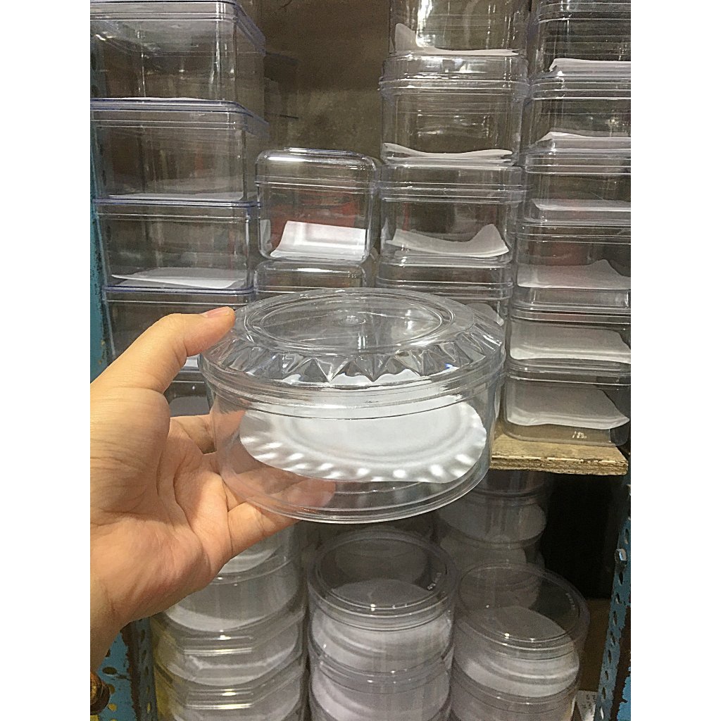 Toples Kue Kering / Nastar Tabung Bulat Motif Berlian Kecil (500 gr)