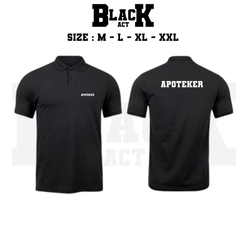 KAOS POLO APOTEKER SIMPEL