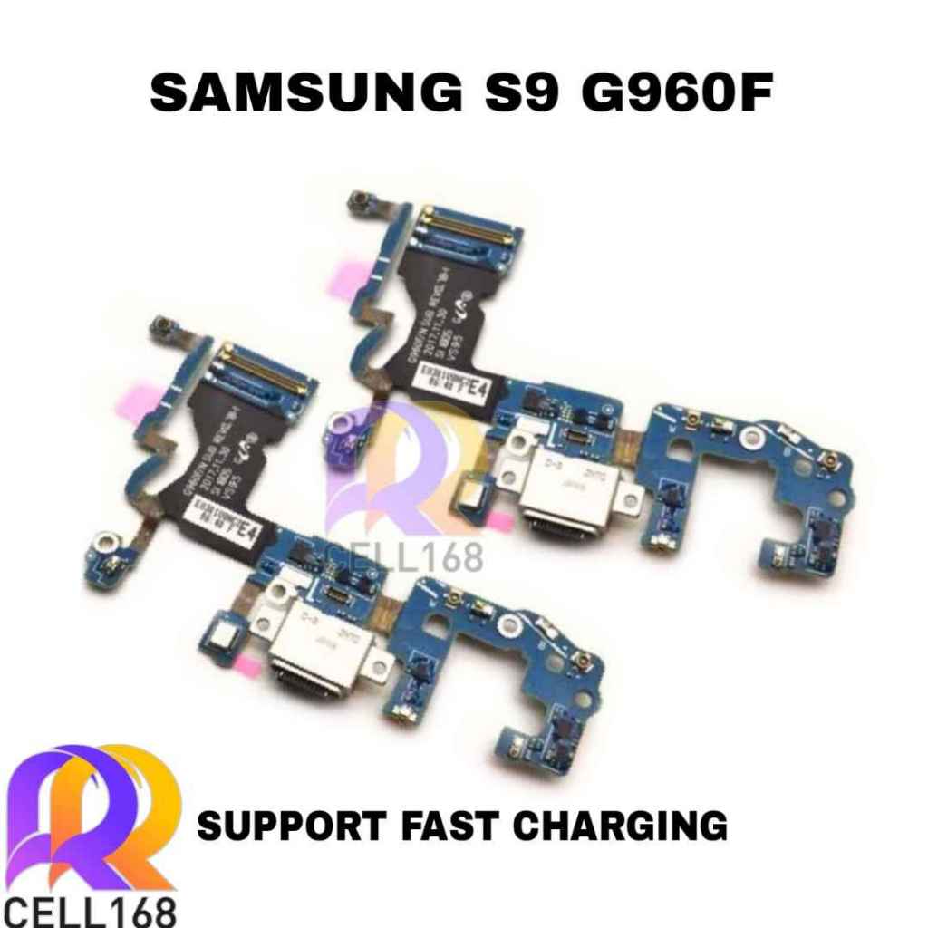 FLEXIBLE KONEKTOR CHARGER SAMSUNG S9 G960F PCB BOARD CAS MIC ORI
