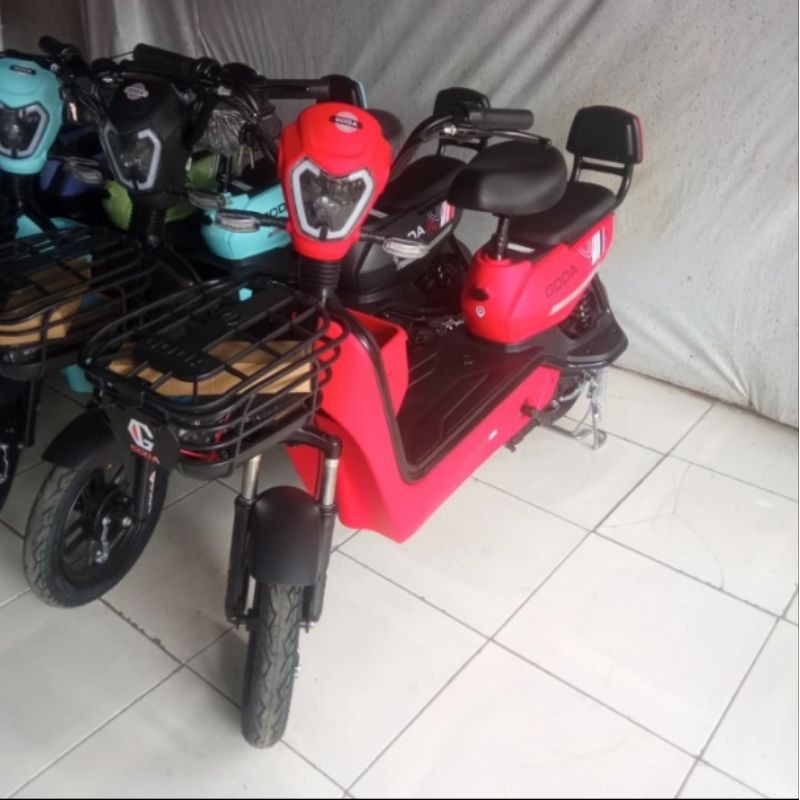Sepeda Listrik GD-140A Goda 140 A Rabbit Baterai Aki Cas Dinamo Jok