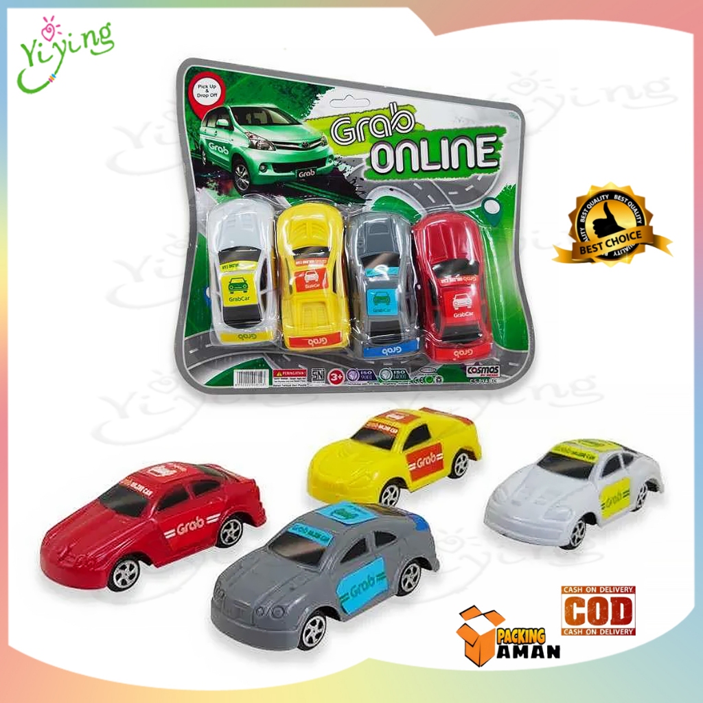 Mainan 4 pcs Racing Cars / Racing Car - Justice League / Mainan Sedan Kecil / Mainan Mobil 0814