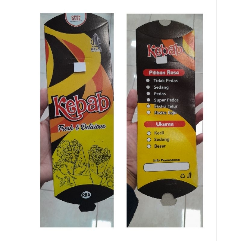 

BUNGKUS KEBAB MODEL TARIKAN ISI 50 LEMBAR