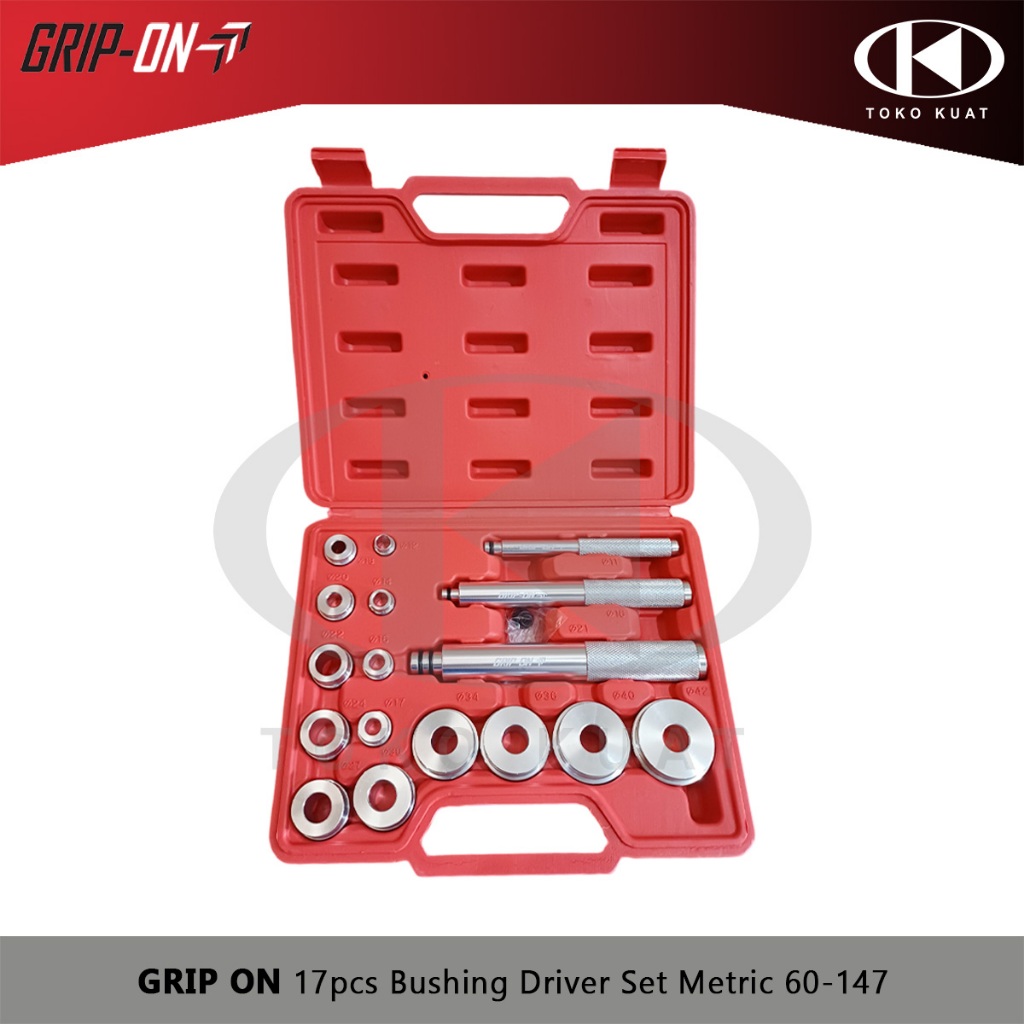 Metric Bushing Driver Set 17pcs GRIP ON 60-147 Alat Lepas Pasang Bearing & Seal