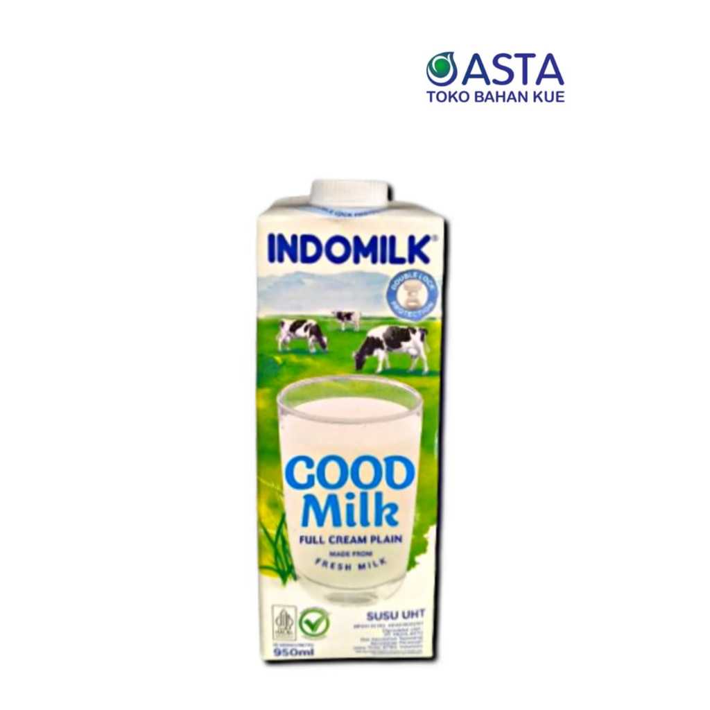 

Indomilk Full Cream Plain dan Cokelat 950 ml