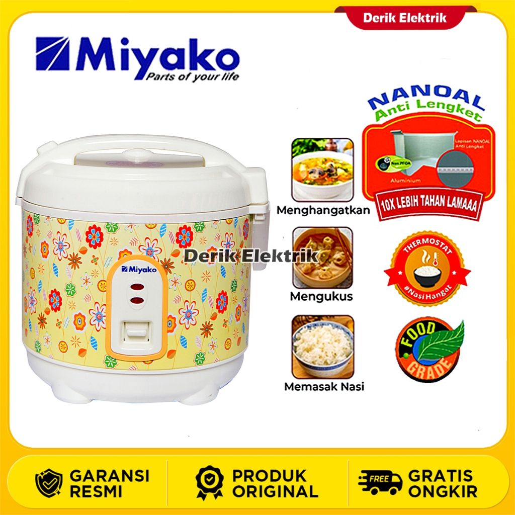 MIYAKO MAGIC COM PSG MCM 609 PENANAK NASI / MEJIKOM / RICE COOKER / MAGICCOM / MAGICOM / MEGICOM / M