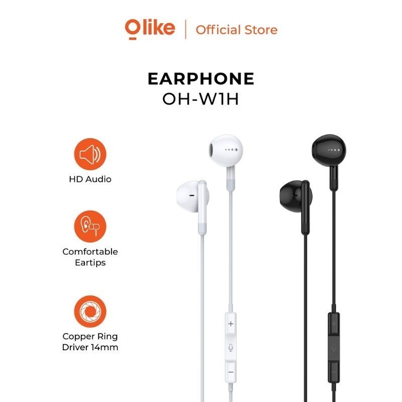 WIRED HEADSET 3.5MM OLIKE OH-W1H