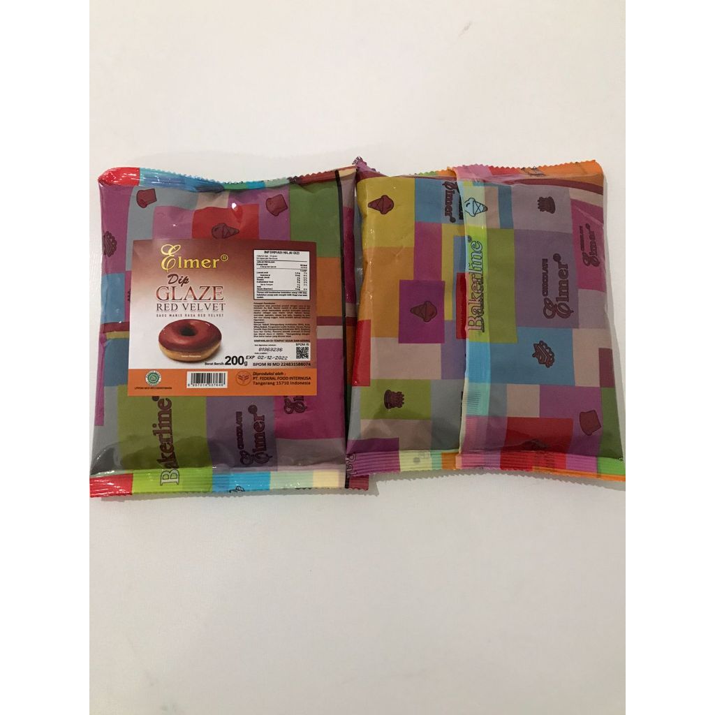 

DIP GLAZE ELMER RED VELVET CELUPAN DONAT 200gr
