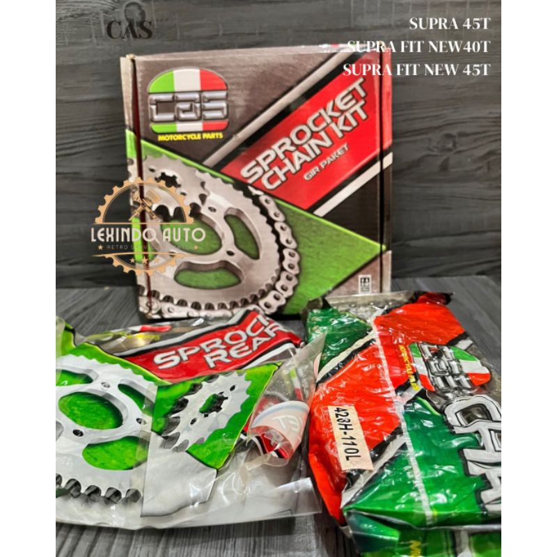 [CAS] GEAR GIR SET PAKET SUPRA 45T/ SUPRA FIT NEW 45T