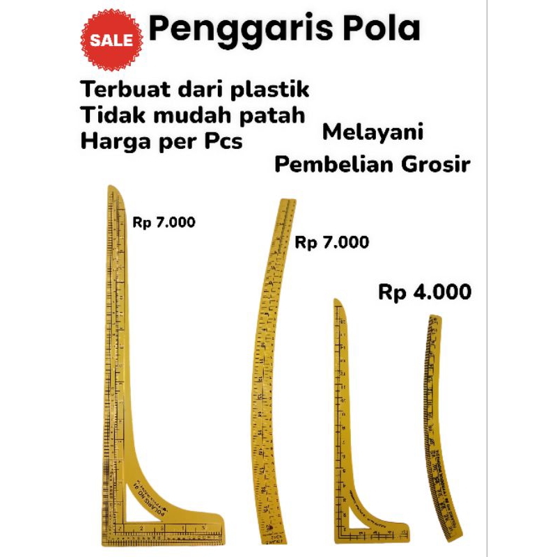 

{APM}Penggaris Pola Dengan Tampilan Berbeda-beda/ Merek Polaris