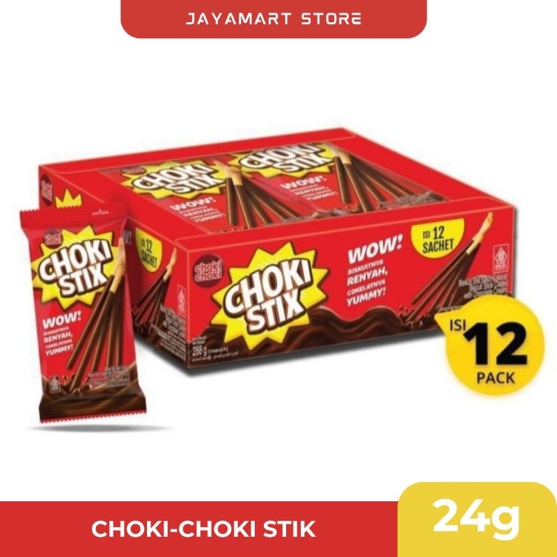 

Choki-Choki Stik ( 24g ) Stik Coklat / 1 box isi 12pcs - SN004