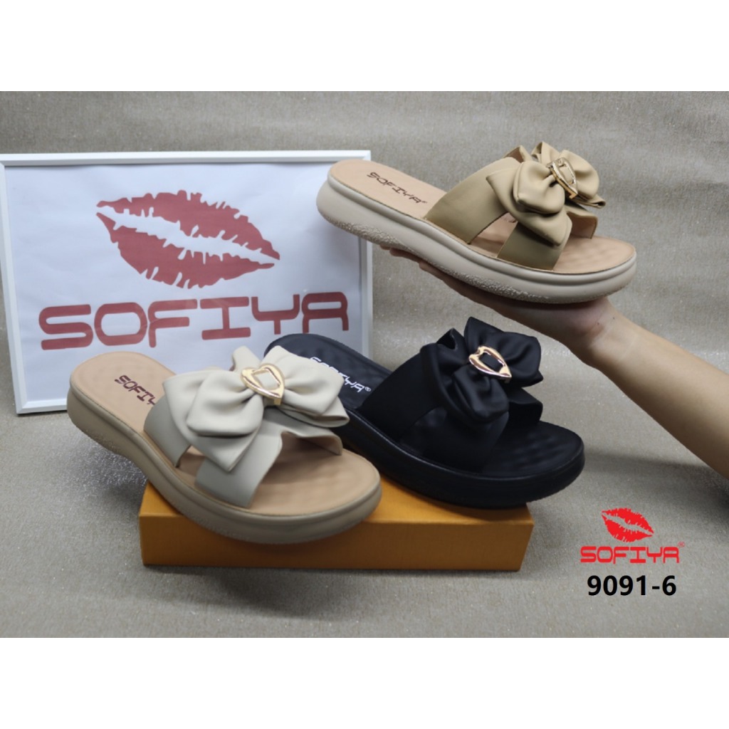 [BISA COD] SOFIYA ORI 9091-6 SANDAL WEDGES WANITA IMPORT / WEDGES 3 CM / WEDGES KASUAL CANTIK