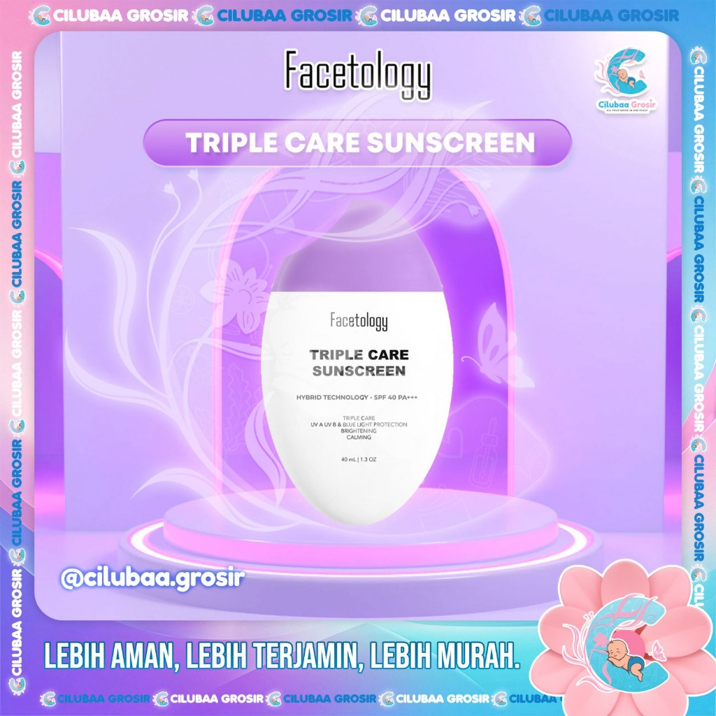 FACETOLOGY TripleCare Sunscreen SPF 40 PA +++ 40mL